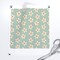 Retro Floral Cute 70S Vintage Style Blue Botanical Groovy Traditional Ditsy Custom Printed Fabric by Spoonflower Various Fabrics by the Yard or Fat Quarter